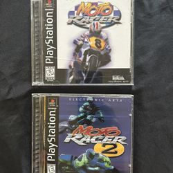 PS1- Moto Racer 1&2 (complete Games) 
