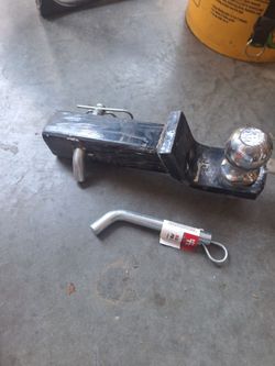 Slide in hitch, with 2" ball, extra pin