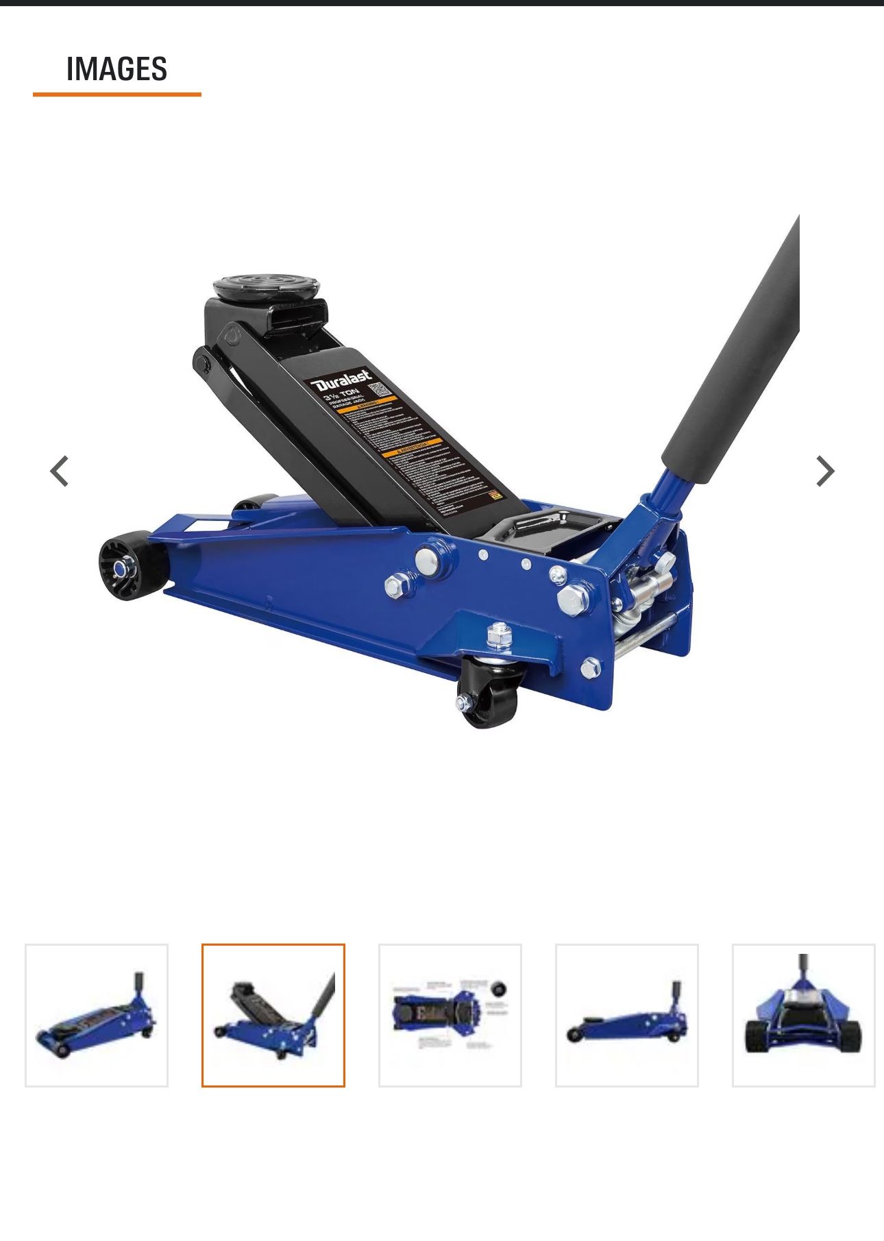 Duralast 3 Ton Super Duty Jack