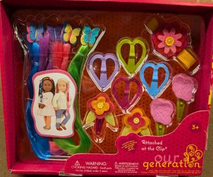 Doll and Girls Hair Clip Set - Our Generation - NEW - WESTSIDE 