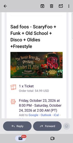Sad foos ticket no line