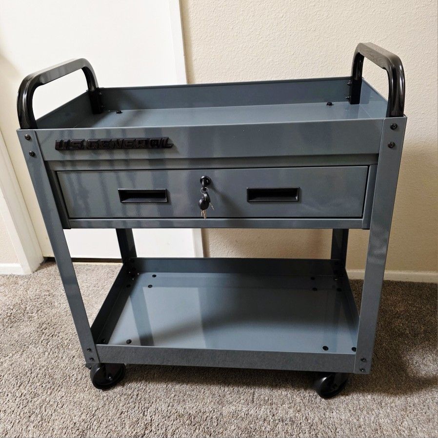 Service Cart, With Drawer, 30 in. Brand New