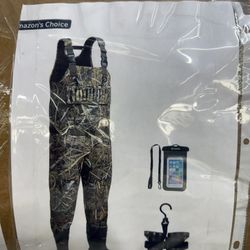 TIDEWE Insulated Hunting Waders w/ Rubber Boots (Size 13)
