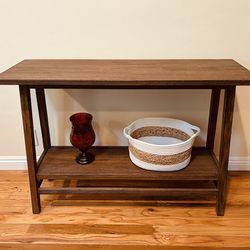 MCM Wood Console Table