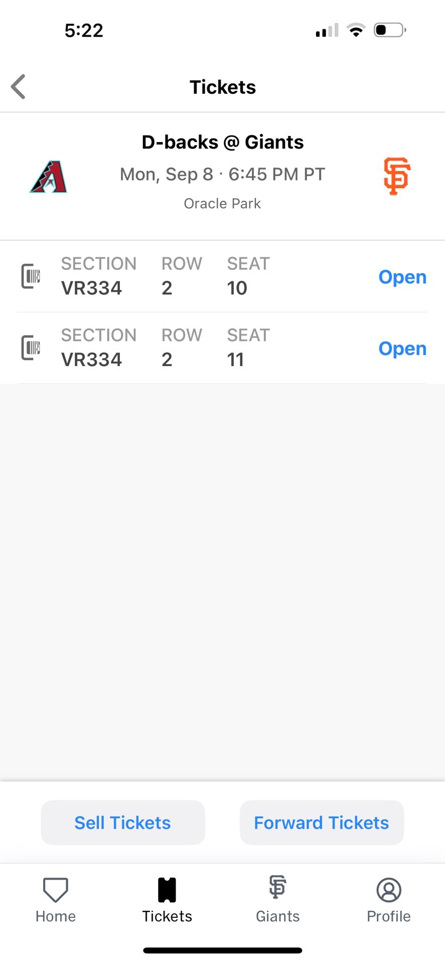 Sf Giants Tickets