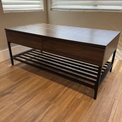 Walnut Rectangular Coffee Table