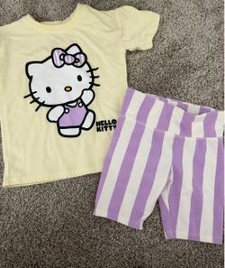 Toddler girl hello kitty outfit