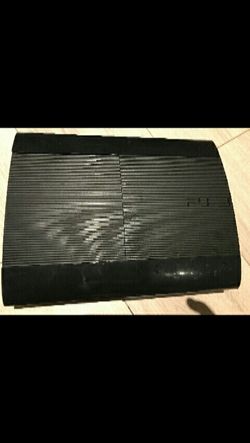 PS3 super slim works perfect comes with 2 controller gta5 and call duty black ops 2 all cords include