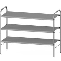 Shoe Rack Storage Organizer, Grey 