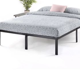 Best Price Mattress 14 Inch Metal Platform Beds w/Heavy Duty Steel Slat Mattress Foundation (No Box Spring Needed), Black, Full Size