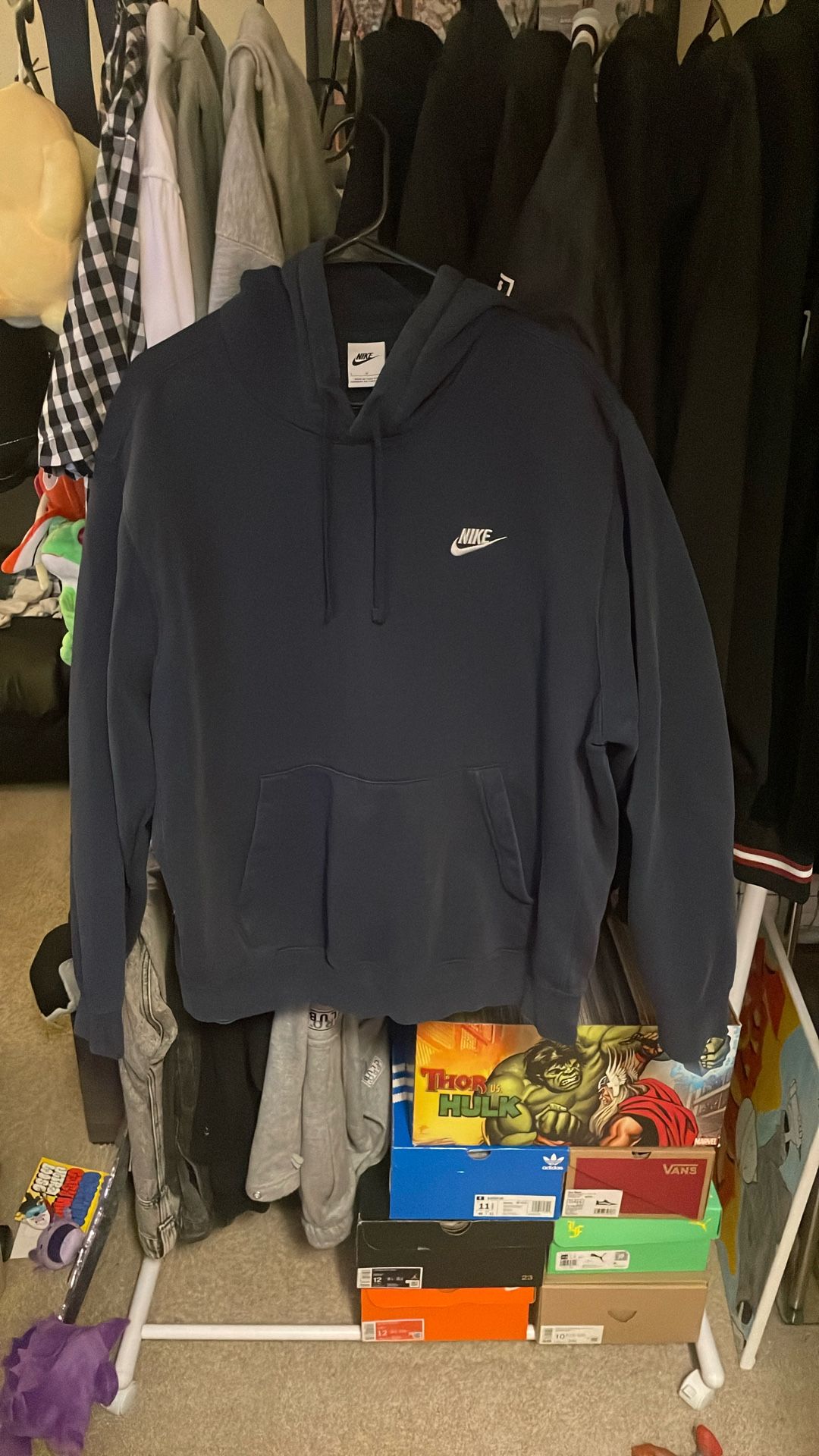 Large Navy Blue Nike Hoodie