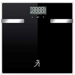 danniboom Digital Body Fat Scale Body Weight Scale Bathroom Scale with Glass Top, 400 lb/180kg Capacity, 12 Users Auto Recognition, Measures Weight, B