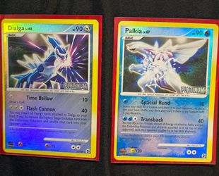 Pokemon TCG Palkia 26/106 Dialga 16/106 Great Encounters Reverse Holo Rare 90 HP Platinum Edition