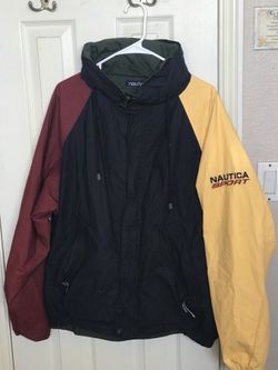 Nautica oversized reversible jacket with detachable hood