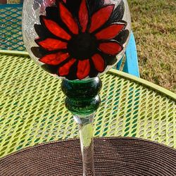 Tall Decorative Wine Glass