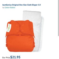 New Pink Cloth Diaper Bum Genius 