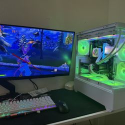 White Gaming Pc Computer Desktop RTX 5060