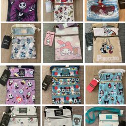 Loungefly Crossbody Purses Disney And Sanrio Hello Kitty