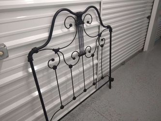 Antique Metal Queen Headboard 