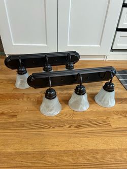 Oil-Rubbed Bronze Vanity Light Bar – Set of 2