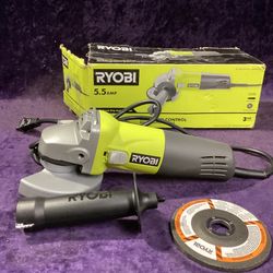 🧰🛠RYOBI 5.5 Amp Corded 4-1/2 in. Angle Grinder-NEW!-$35!🧰🛠