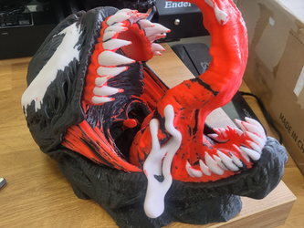 Venom wall mounted bust 3D printed