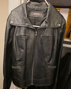 Kenneth Cole Reaction Leather Jacket 