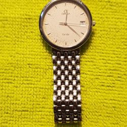 Men's Omega Deville Cal.1432 33mm Solid Steel Bracelet 