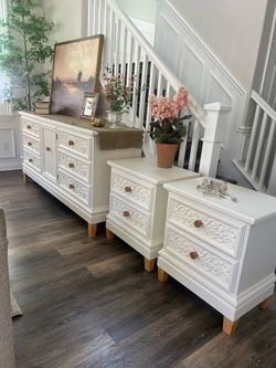 Dresser with Two night stands