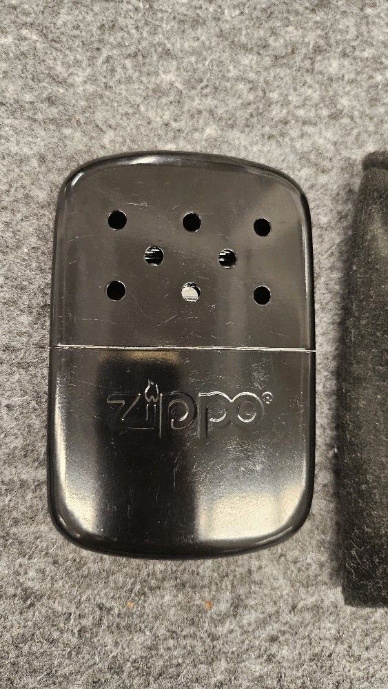 Zippo Black 12 hour Hand Warmer With Cloth Pouch,