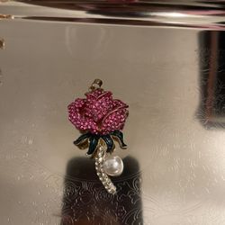 Rose Necklace Charm 