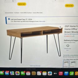 Wooden Office Desk $80 OBO