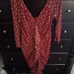 Red polka dress