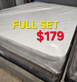 BRAND NEW !! FULL SIZE $179 === 》》 MATTRESS AND BOX SPRING
