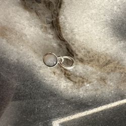 Authentic Pandora June Moonstone Droplet Pendant Dangle Charm retired 390396MSG