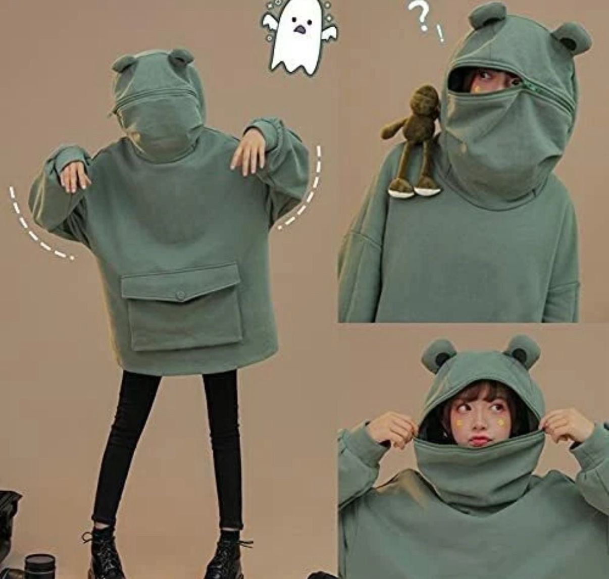 Frog Costume Hoodie Medium Women’s