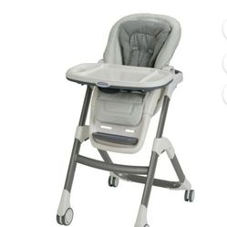 Baby.
High chair and walker