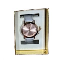 Brand New In Box Fashion L Initial Charm Grey Watch