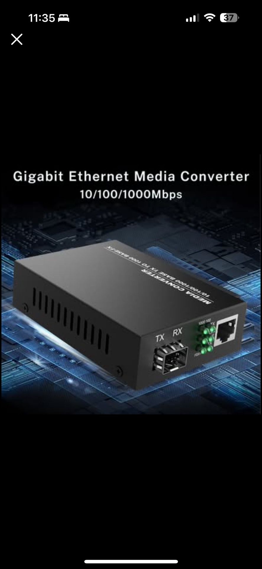 Gigabit Ethernet Fiber Media Converter