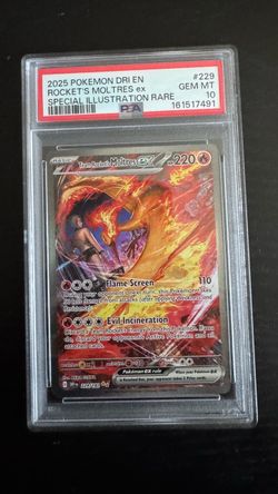 Pokémon Team Rocket's Moltres ex Special Illustration Rare PSA 10