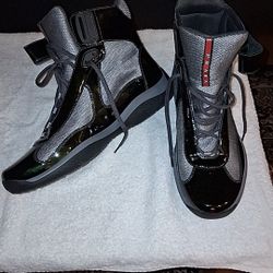 Prada America Cup High Top Sneaker 