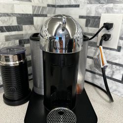 Nespresso Vertuo Line Machine Include Aeroccino And Pods Stand 