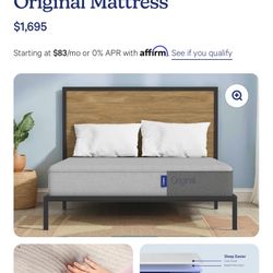 Casper King Bedroom Set – Mattress, Foundation, Bed Frame & Headboard