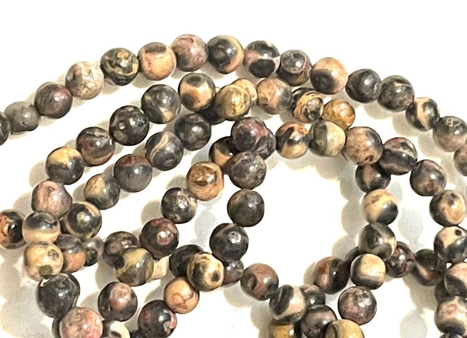 35” Strand Of Australian Jasper Beads