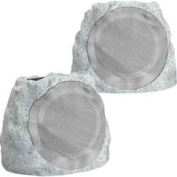 Outdoor Speakers Bluetooth Waterproof Patio TWS Connection Outdoor Bluetooth Speakers Wireless Solar Powered and Rechargeable Rock Speaker for Patio P