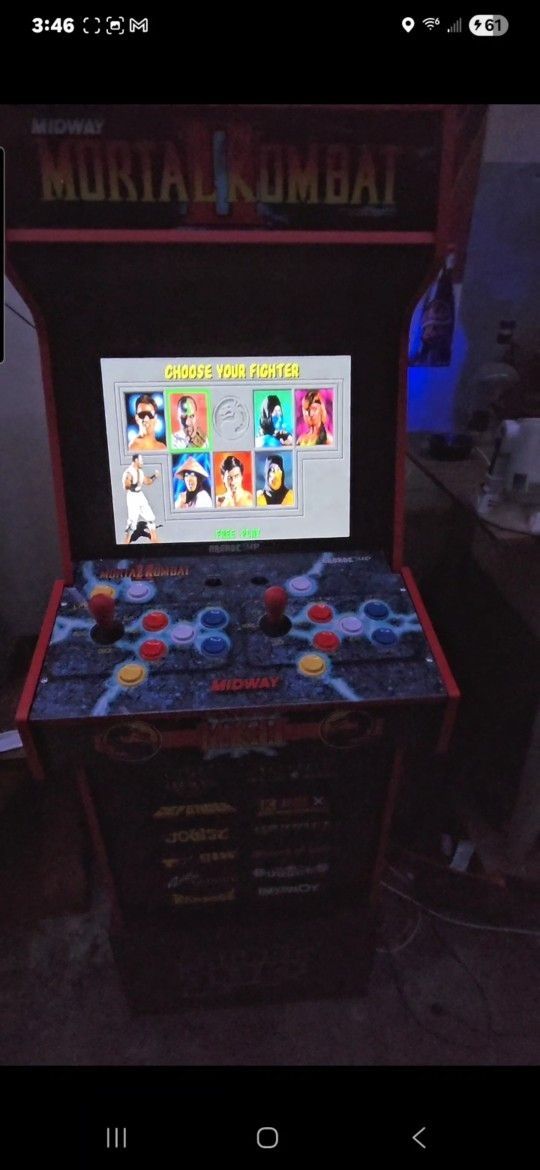 Mortal Kombat 2 Arcade1up Cabinet With Riser Works Perfectly Pickup Only