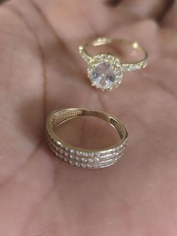 2 piece 14k gold