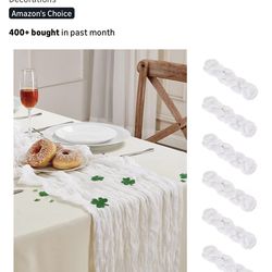 White Tablecloth runner