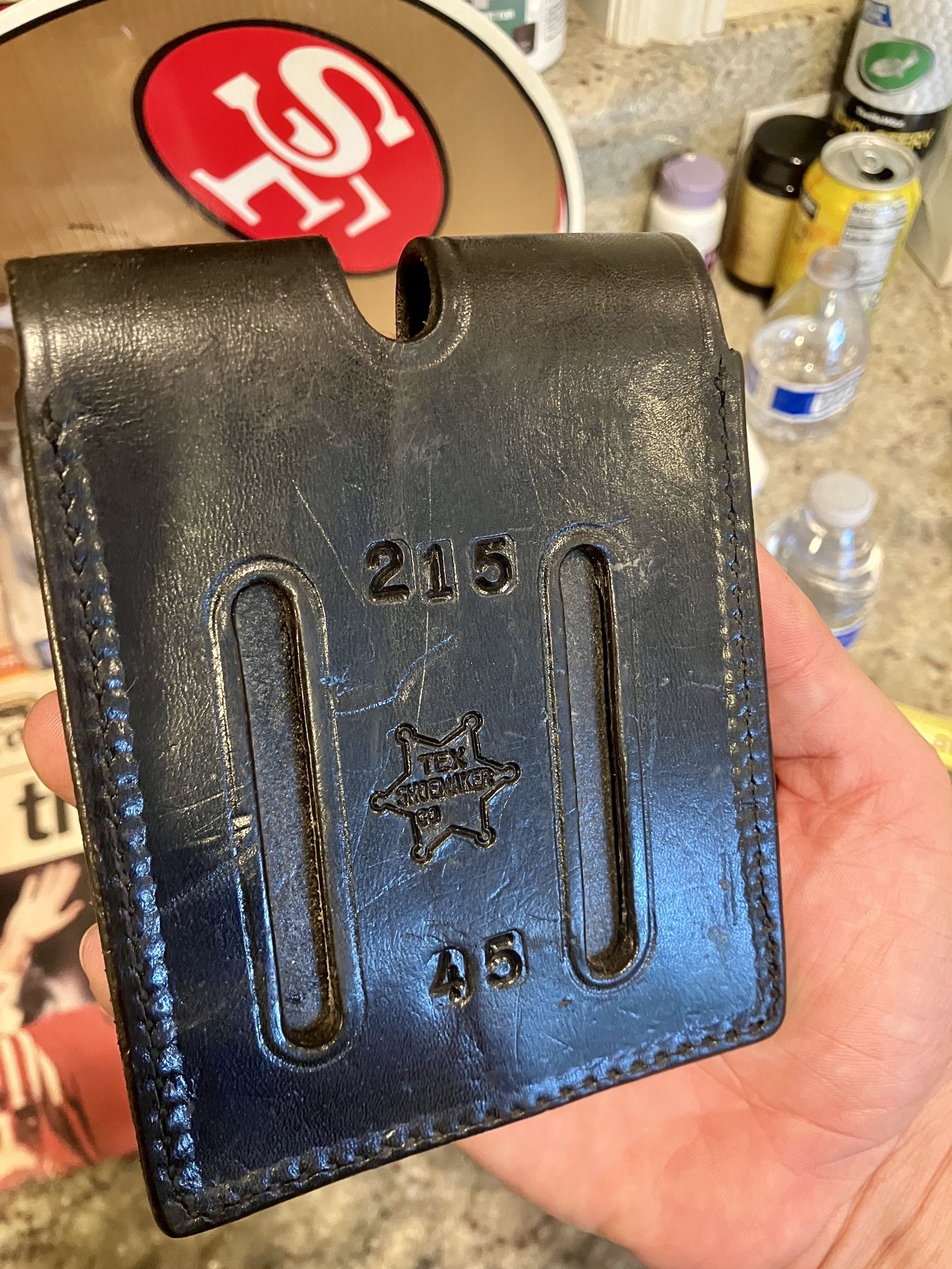 70s Vintage Texas Shoemaker 215-45 Double Magazine Carrier (Police Issue)  