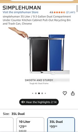 SimpleHuman Trash can